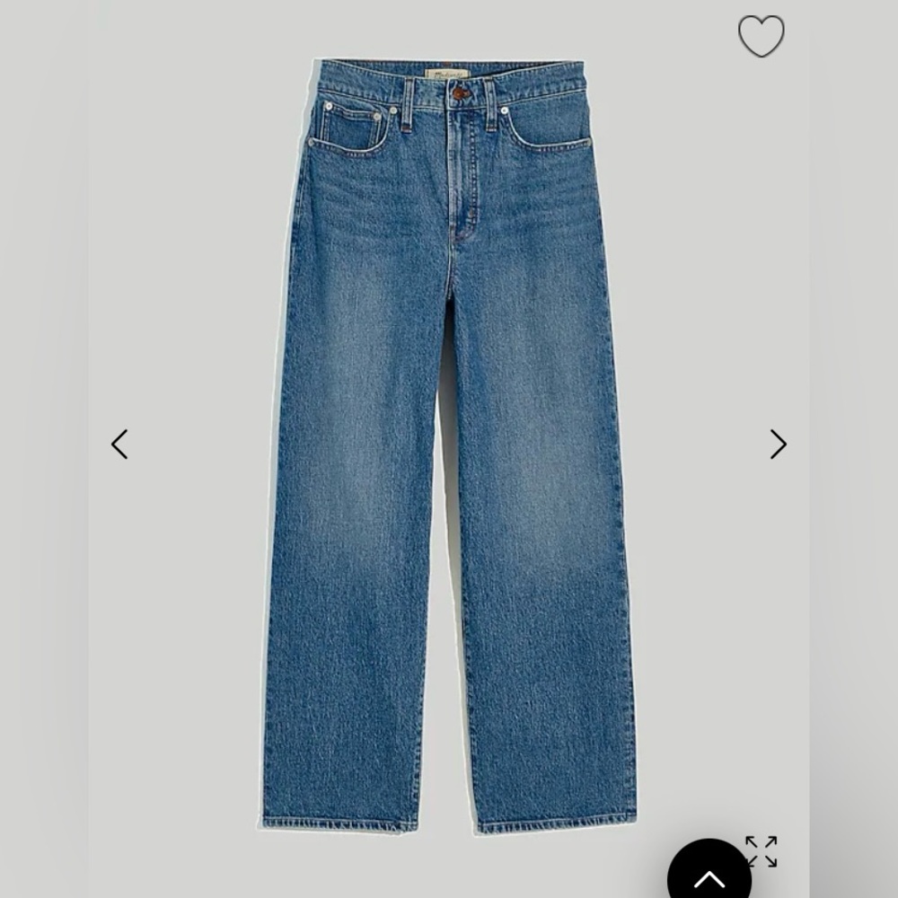 Madewell Perfect Vintage Wide Leg Crop jean size 25 Cresslow wash